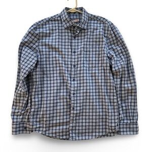 johnnie-O Blue Plaid Men's Shirt size M